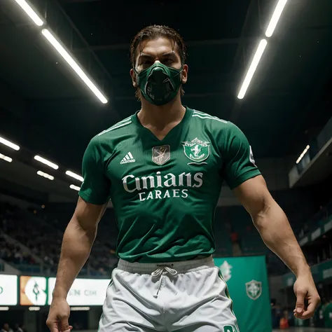 Personagem do jogo Mortal Kombat com a camisa do palmeiras