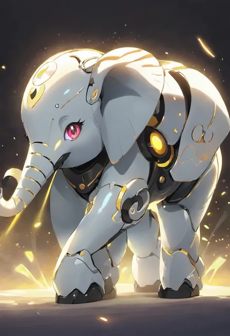 Robotic elephants，Glowing eyes，LED mechanical eyes