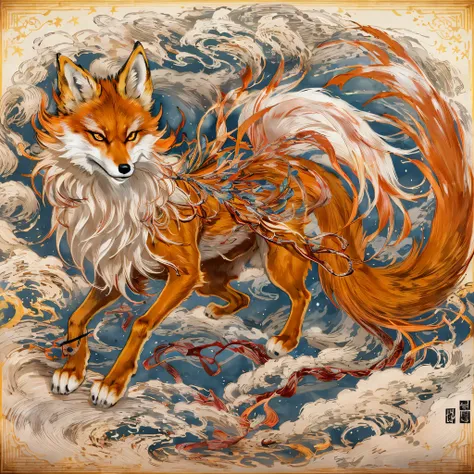 nine-tailed fox 32k，red and white immortal demon realm, chance encounter with liu hanshu, he saw in him his former self, it was ...