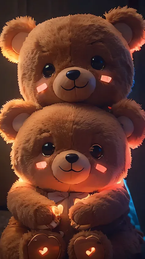 Two cute teddy bears