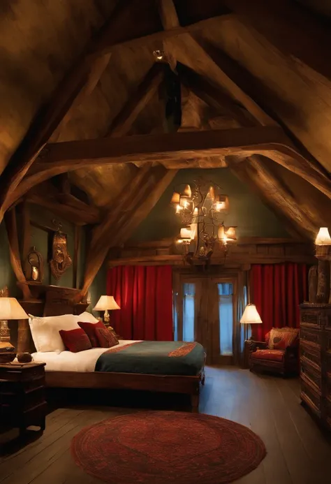 Create a motel room with a creativity inspired by the movie Pirates of the Caribbean