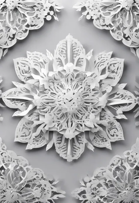 ((Best quality))), ((Ultra-detailed)), ((illustration)),tmasterpiece，Best quality at best，high high quality，the Extremely Detailed CG Unity 8K Wallpapers，(paper art:1.4)，Ice Throne，White，ice river