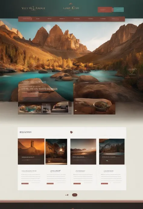 gallery website design UI UX