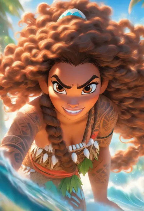 Moana, big tits, cum