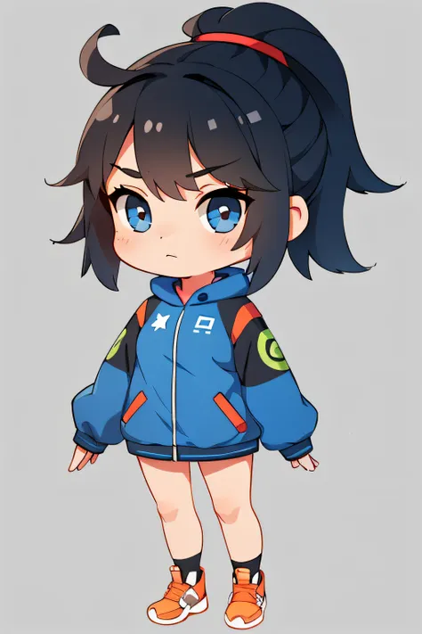 q version characters，girl，sporty wind，pupils，q version characters，infant body type，very short height recommended model：rev anima...