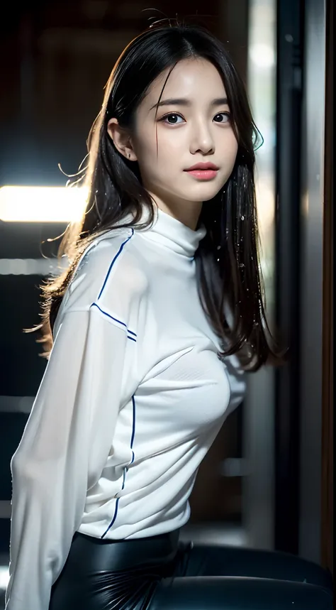 (((32ｋ,high detal,high-detail、​masterpiece,Attention to detail,full body Esbian,独奏))),Raw photo & realistic atmosphere,beautiful dark blue eyes,Detailed mouth,Glossy lips,Detailed eyebrows,Eyes drawn in detail with soft white skin that shines with every de...