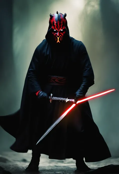 Darth Maul, Imposing, intimidating pose,