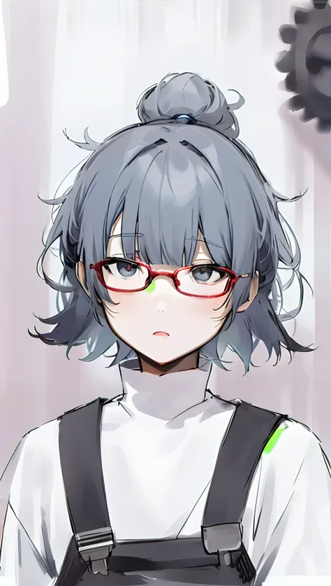 wears glasses、Anime girl with white shirt and black suspenders, Anime moe art style, wataru kajika, fubuki, With glasses, 2 d anime style, saori, made with anime painter studio, hana yata, portrait gapmoe yandere grimdark, Guviz, inspired by Okumura Togyu,...