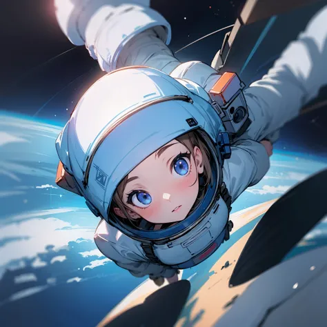 Girl in space