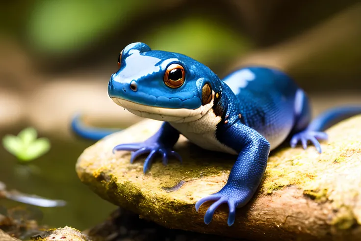 Man Scout Head Of Salamander Animal