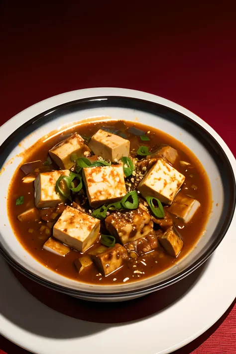 mapo tofu，illustration，ancient wind，A high resolution，delicacies