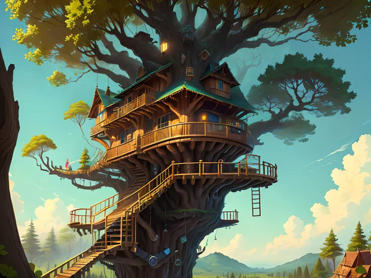 His dream was to build a magnificent treehouse, unlike any other the village had seen.