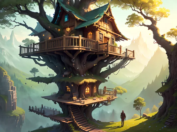 His dream was to build a magnificent treehouse, unlike any other the village had seen.