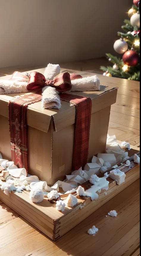 extreme close-up，clear，tmasterpiece，a christmas table，it is stocked with delicious christmas food and wine，bright natural light，...