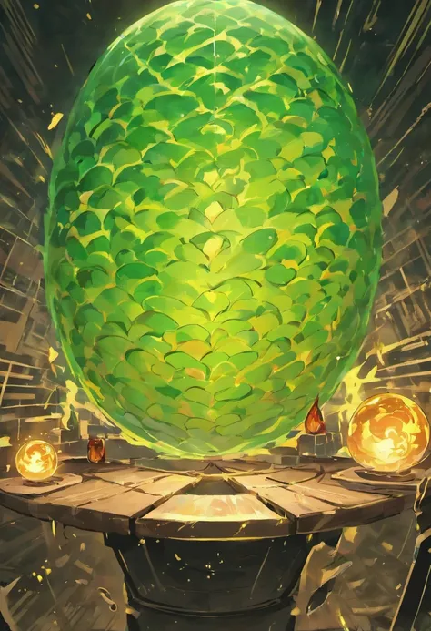 Dragon egg on a desk