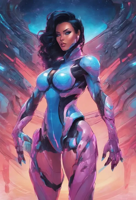 Alien Woman Blue Skin Black Hair Strong Body Skin With Scales Bright Eyes Scary Smile Evil Big Boobs Big Body Strong Muscles Big Muscle Defined Big Juicy Ass Blue And Pink Perfect Seductive With Hair Testicles