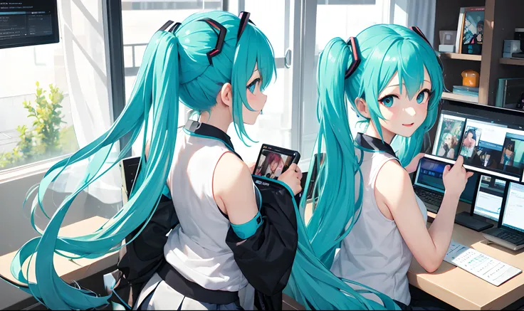 miku hatsune　T back