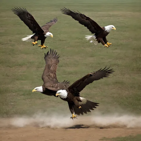 Eagle defeating a knight