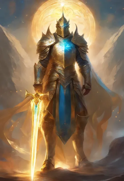 God of Light Man in Armor