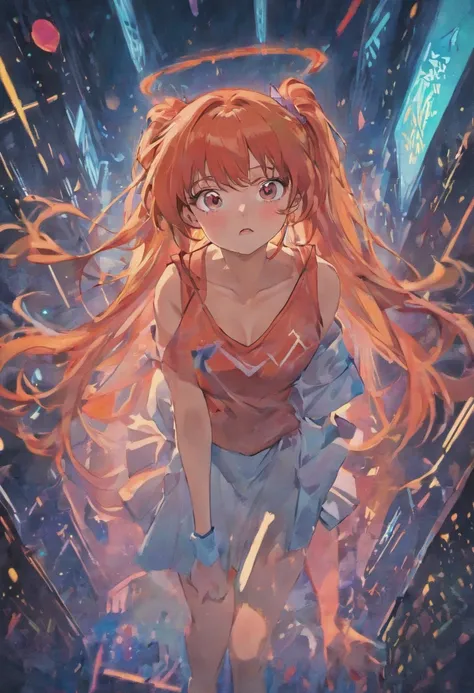 Asuka Langley Sōryū in 80s style