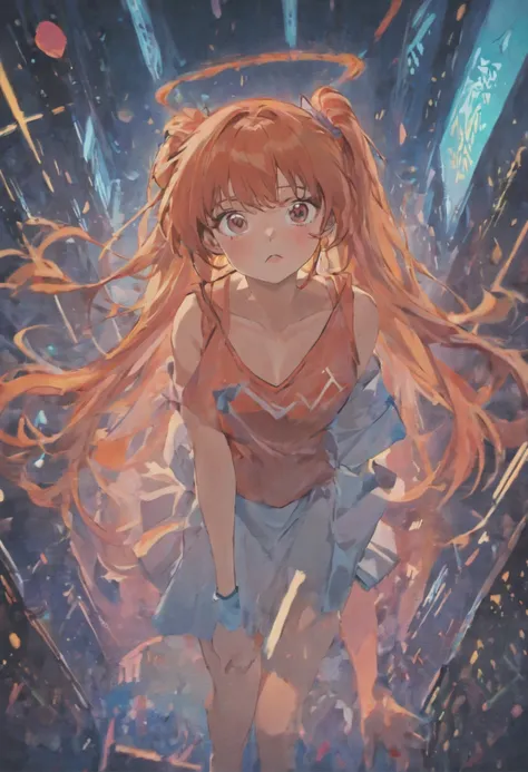 Asuka Langley Sōryū in 80s style