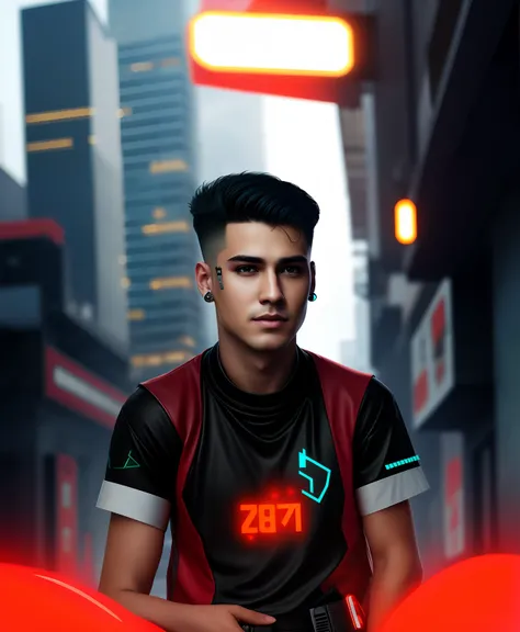 Change background cyberpunk handsome boy, realistic face,8k Ultra realistic,real face,