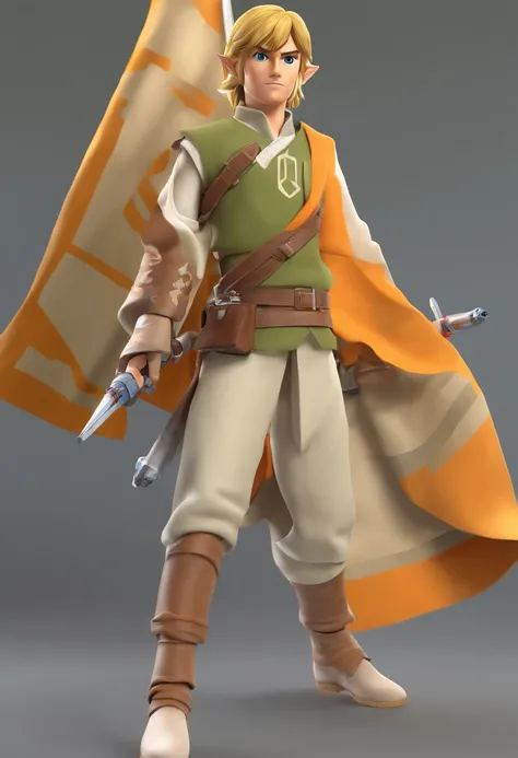 Link from the legend of Zelda dressed as Luke Skywalker from Starwars