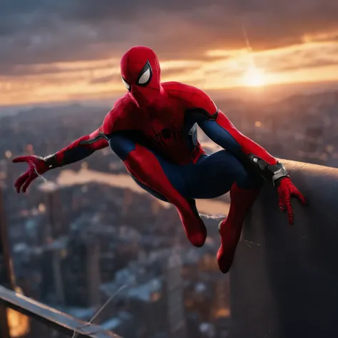 spider-man over spider sky 8k movie scene、Venom、games、CG