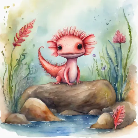 Create an animated art scene where an axolotl dresses up as Taylor Swift, Figura esbelta, Su cabello es rubio y se presenta en un emocionante concierto.