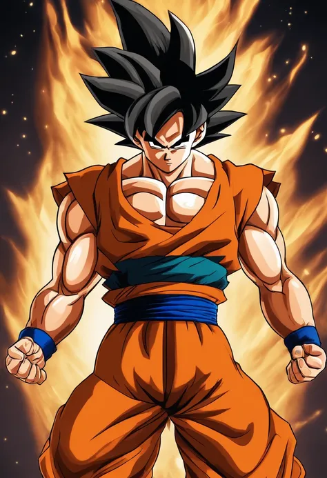 Goku, por Dragon Ball Z, super irritado