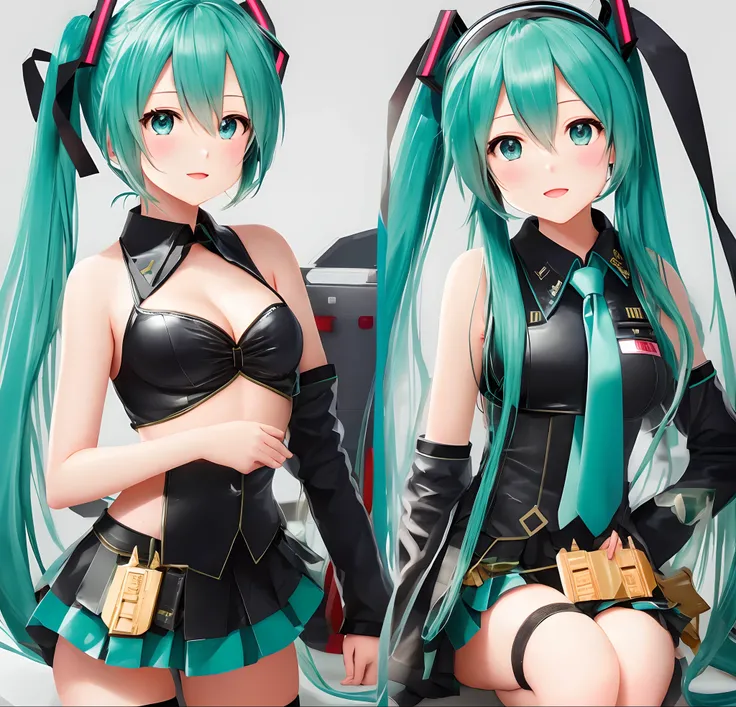 hatsune miku as a war solider