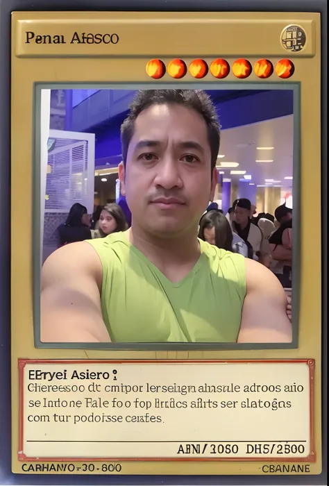 um close up de uma pessoa com uma camisa verde em uma academia, trading card fond, trading card, Furio Tetesschi, Archimboldo, Imagens, bagas de alfrey, inspirado em Candido Bido, vai duro, Andro, Magic Card, mateus 9 5, Dracos, Firenado, Carmelo Blandino,...