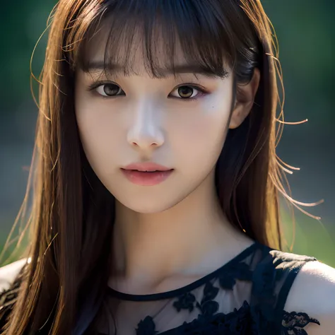 (Erotic_face), 1girl, solo picture, kim tae-ri, ((pretty korean face)), dark (lace dress), (8k HD extremely realistic detailed face:1.5 (soft scene, very low lightning), detailed beautiful reflection pupils, masterpiece:1.3, ultra highres:1.2, dynamic ligh...