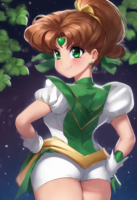 Sailor_Jupiter, no_background, ass_shot, bent_over, Huge_ass, bubble_butt, ass_cheeks, white_panties, cute_face