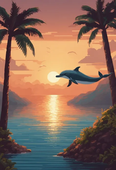 Pixel art da lua gigante nascendo sobre o mar calmo, bela arte detalhada do pixel, Pixel Art detalhado, Lo-fidel retro video games, Pixel Art Conceitual, arte detalhada do pixel, estilo Pixel Art, cidade de pixel, pixel art animation, Pixel Art de alta qua...