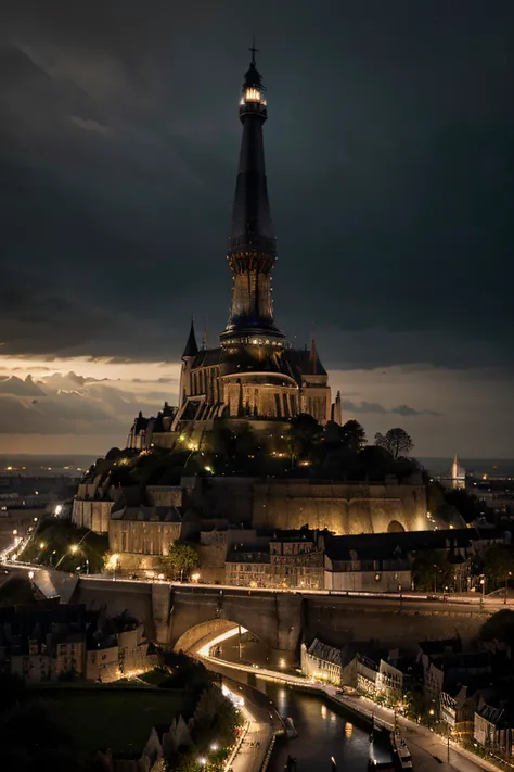 I had a dream, I saw a city similar to Minas Tirith in The Lord of the Rings. The city was beautiful, plein de degarlic, avec des tours partout. Like a glorious medieval city, An Epic City, blanche, full of light, parfaite. La ville recouvre une colline, d...