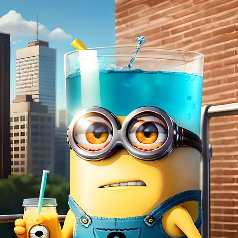 minion drinking lean