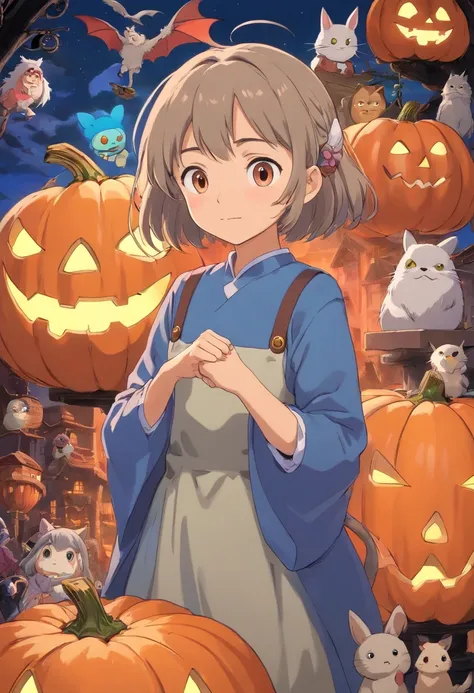 Personagem garota de anime, haloween