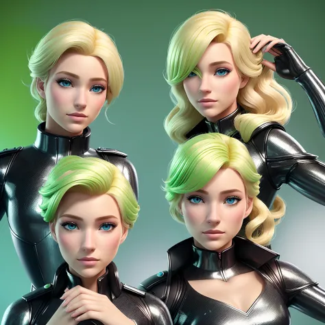 Personagem, olhos grandes verdes, Full Blonde Hair High Resolution, alto contraste,estilo pixar, Adrien agreste ,3d,adolescente, Beautiful and sympathetic face, garoto,pele texturizada