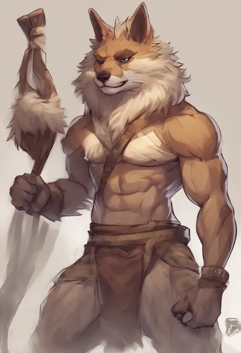 Furry male athletic nsfw art