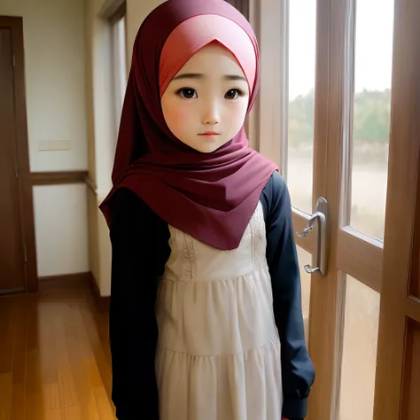 Petite small hijab  girl