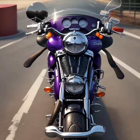 Harley Davidson VRod purple taxes