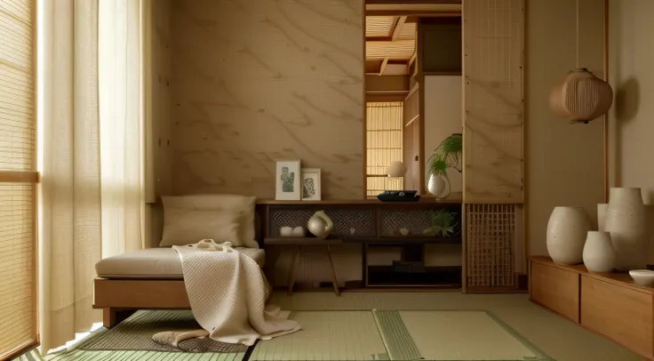 Minimalism: Japanese interiors are known for their simplicity. Clutter is minimized, and only essential items are prominently displayed. Natural Materials: Japanese design often incorporates natural materials such as wood, bamboo, rice paper, and stone. Th...