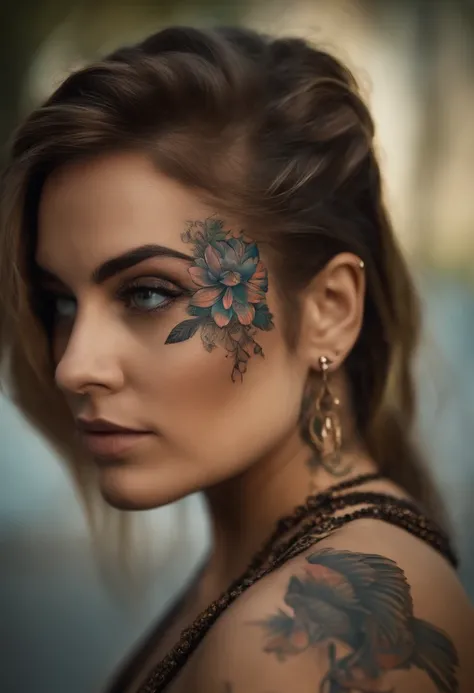 preciso de 5 exemplos de tattoo uma mulher segurando um jarro estilo renascentista e realista