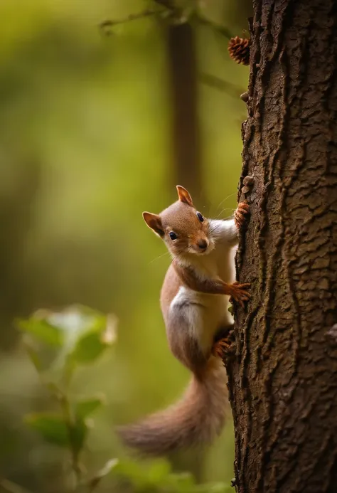 1.A family of little squirrels moved to the forest，It is to the surrounding one
Che is both curious and unfamiliar。It is very eager to make new friends。
At noon that day, at my mothers suggestion，The little squirrel decides to go out and make new friends。S...