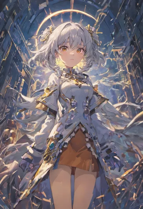 Silver-haired beauty，Doomsday mechanical wind