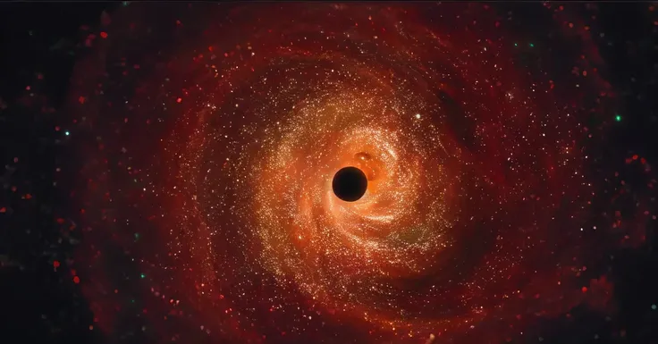 Close-up of black holes in red and green galaxies, Inside a black hole, Black holes in space, Get out of the black hole, Interstellar black hole, Enter a black hole, Black hole event horizon, is being drawn into a blackhole, black hole, black hole, black h...