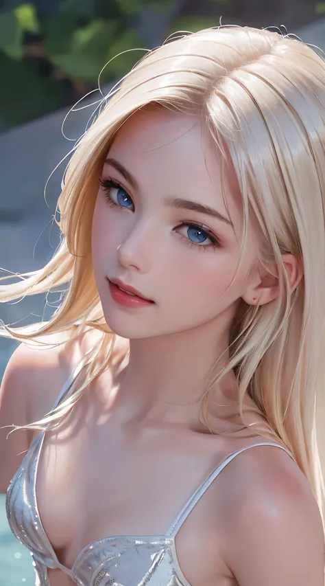 (8K, RAW Photos, of the highest quality, Masterpieces: 1.2), (Realistic, Photorealistic: 1.37), Highest Quality, Ultra High Resolution, light  leaks, Dynamic lighting, Slim and smooth skin, (Full body:1.3), (Soft Saturation: 1.6), (Fair skin: 1.2), (Glossy...