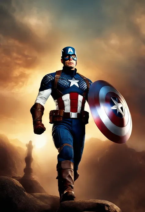 Change background Captain America