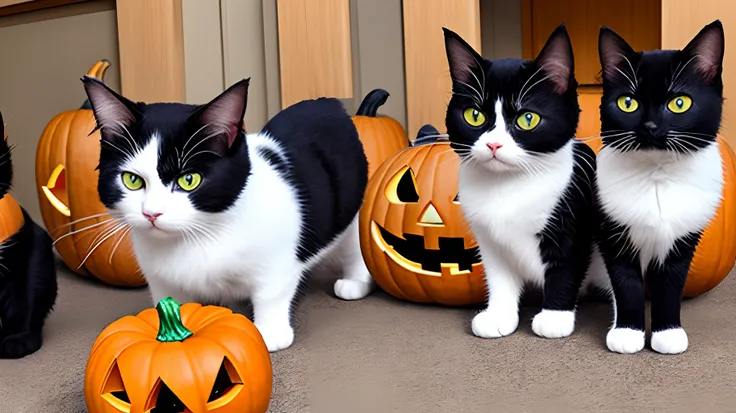 halloween cats